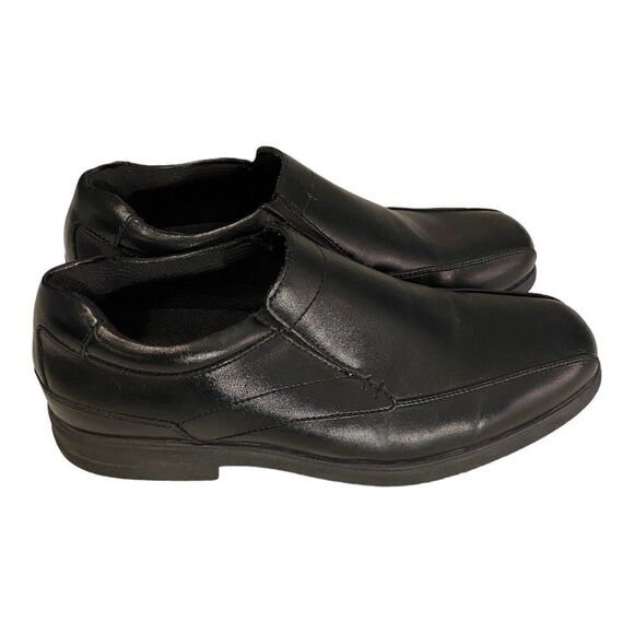 Nunn Bush Mens Sanford Work Shoes Black Slip-On Bicycle Toe Memory Foam 9.5 M - Picture 3 of 7
